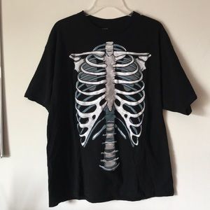 Glow in the Dark Skeleton Halloween Tee